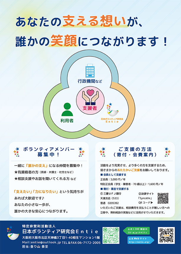 ご寄付・メンバー募集